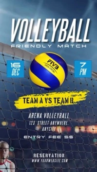 Poster Bola Voli Instagram Story template