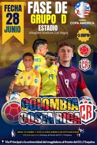 Poster Copa America 2024  Póster Affiche template