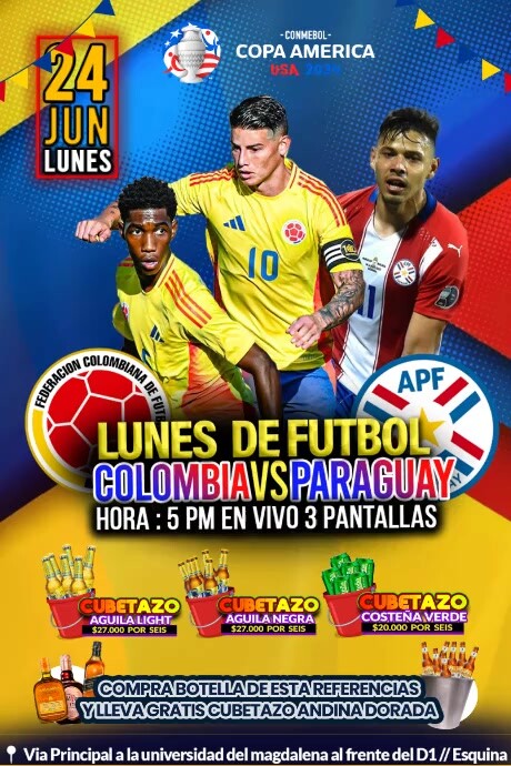 Poster Copa America 2024 Póster template