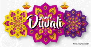 Hvid Diwali Celebration Facebook begivenhed cover Template