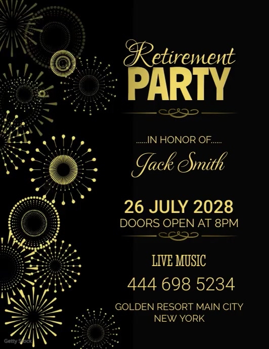 poster Рекламная листовка (US Letter) template