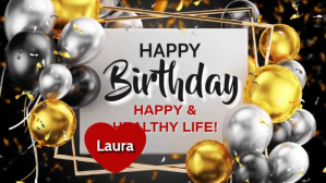 Grijs Birthday Greeting Facebook-covervideo Template