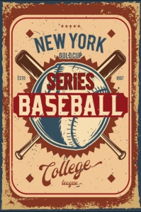 Baseball Game Poster Template | PosterMyWall