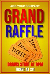 Grand Raffle Poster poster grand raffle ticket Template | PosterMyWall