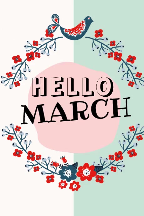 Poster Hello March Template | PosterMyWall