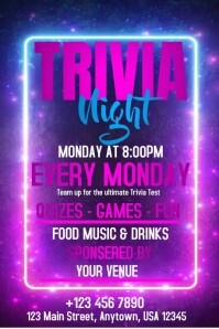 Trivia Intro Video 86+ Free Trivia Video Poster Templates | PosterMyWall