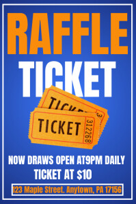 Poster raffle ticket flyer Template PosterMyWall Poster raffle ticket flyer Template PosterMyWall