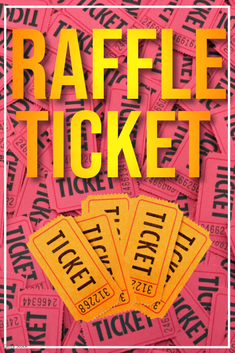Poster raffle ticket Template | PosterMyWall
