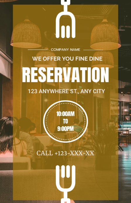 POSTER RESERVATION Template | PosterMyWall