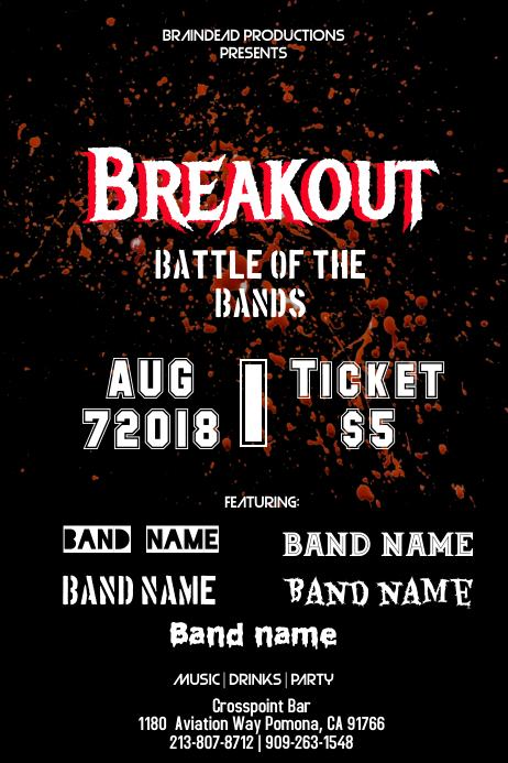Breakout Template | PosterMyWall