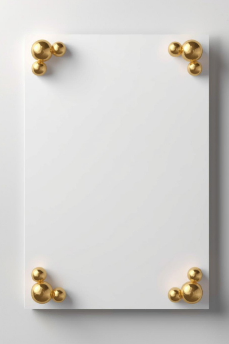 Poster Template with Gold Decorative Border | PosterMyWall