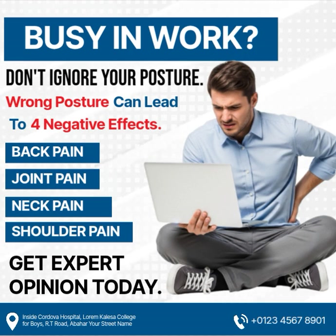 Posture Ads Template | PosterMyWall