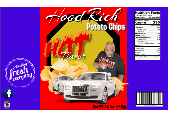 potato chip bag template PosterMyWall