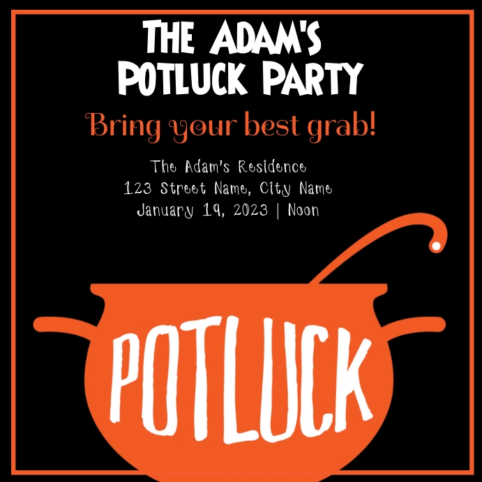 Potluck Template | PosterMyWall