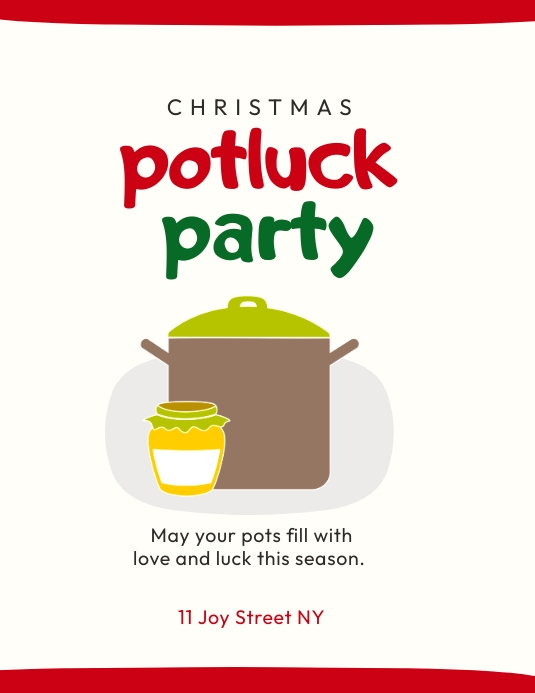 Potluck Template | PosterMyWall