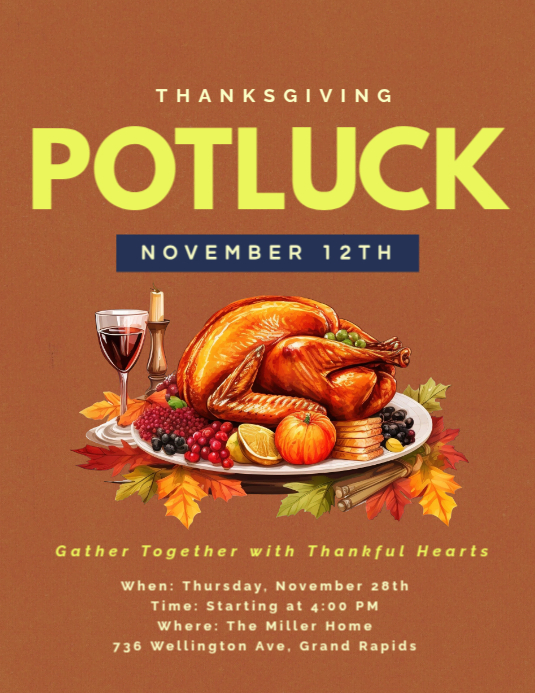 Potluck Template | PosterMyWall