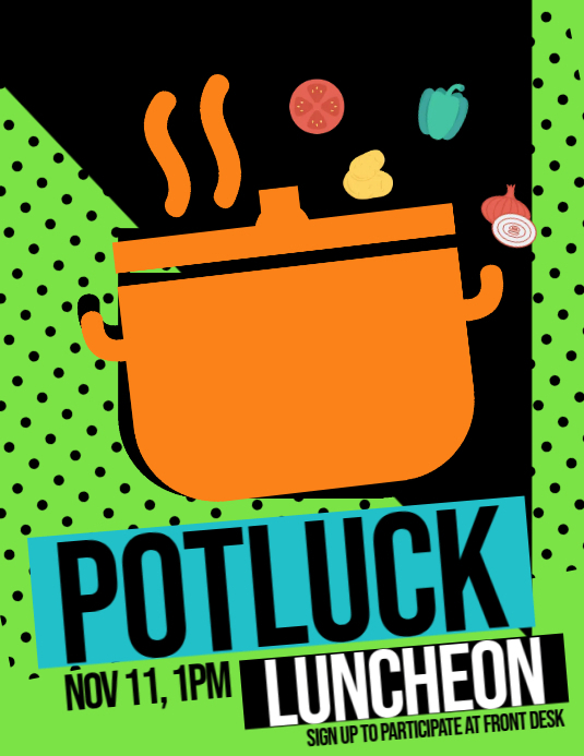 Potluck Template PosterMyWall