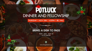 POTLUCK DINNER 数字显示屏 (16:9) template