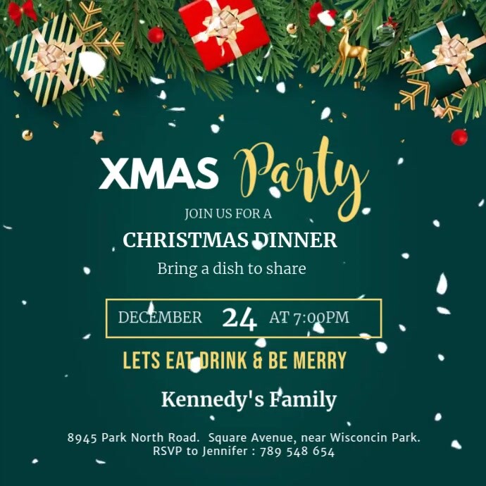 Potluck Dinner Invitation template | PosterMyWall potluck-dinner-invitation-template-postermywall