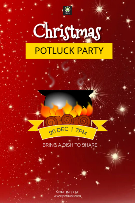 potluck dinner party Template | PosterMyWall