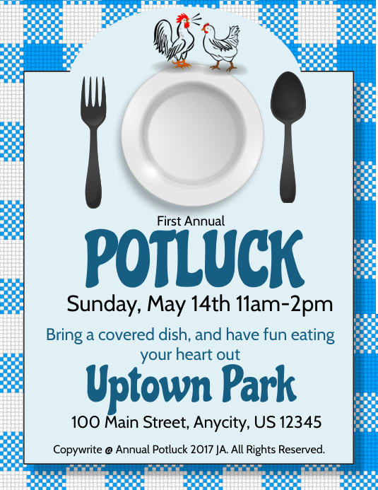 Potluck Template PosterMyWall