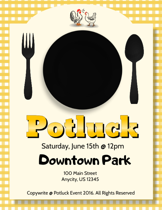 Potluck Template PosterMyWall