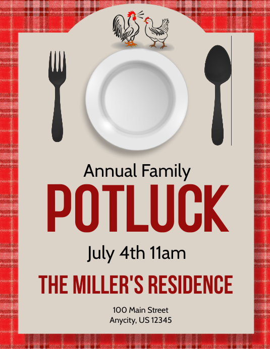 Potluck Template | PosterMyWall