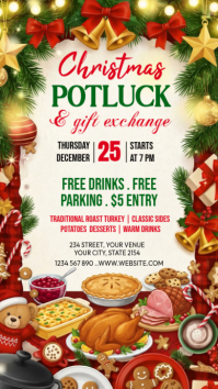 Potluck Invitation Template Instagram Story