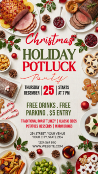 Potluck Invitation Template Instagram-Story