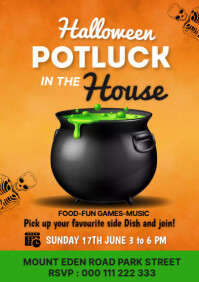 potluck party, picnic party (2) A5 template