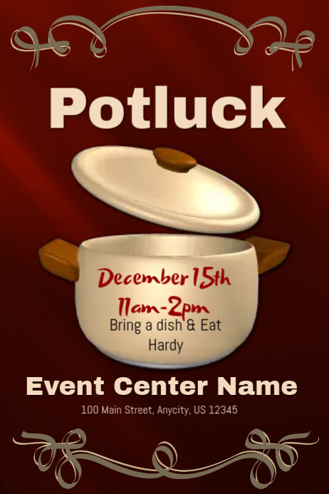 Potluck Template PosterMyWall