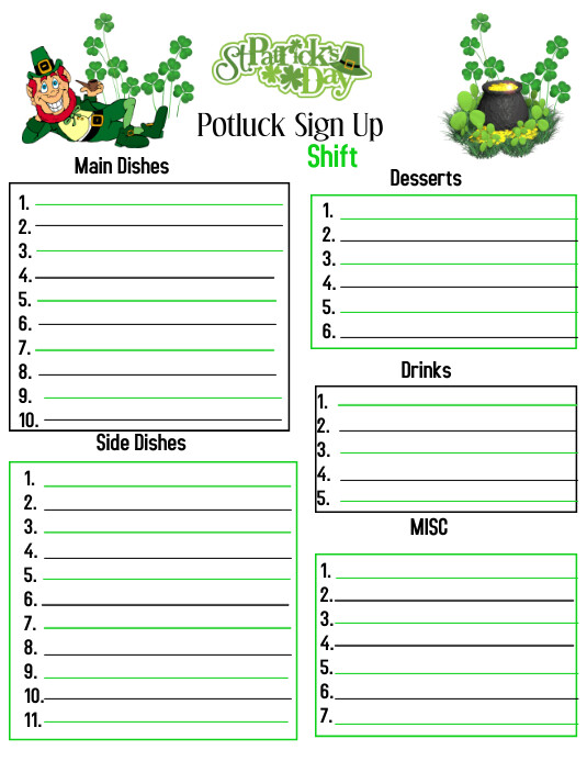 Potluck Template Classles Democracy