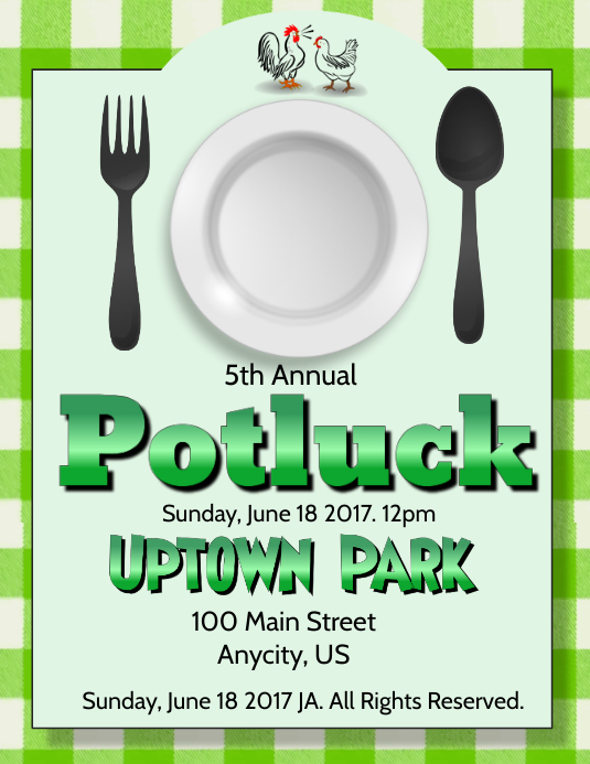 Potluck Template | PosterMyWall