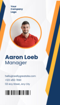 Potrait Id card Business Card Name Card template