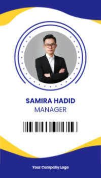 Potrait ID Визитная карточка template