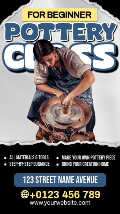 Pottery Class Instagram Reel template