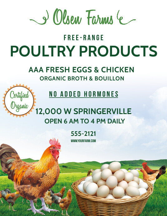 POULTRY FARM Template PosterMyWall poultry-farm-template-postermywall