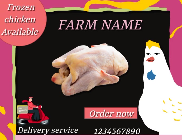 Broilers Flyer Design Copy of Poultry farm flyer | PosterMyWall