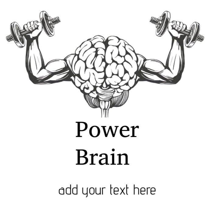 Power Brain Logótipo template