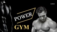 Power Gym fitness challenge design template 博客标题