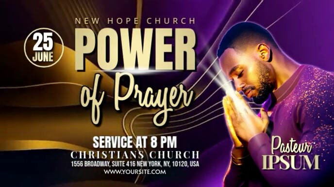 Power Of Prayer Church Digital Display (16:9) template