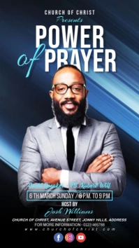 Power of prayer Digital Display (9:16) template