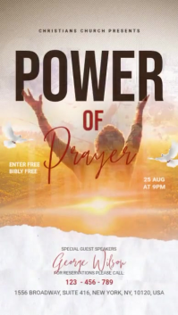 Power Of Prayer Digital Display (9:16) template