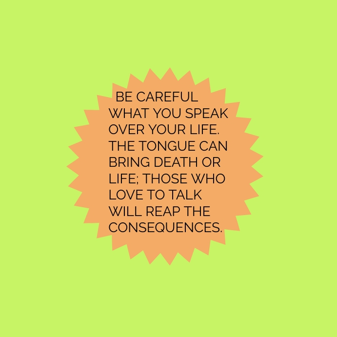 Power of words Instagram Post template