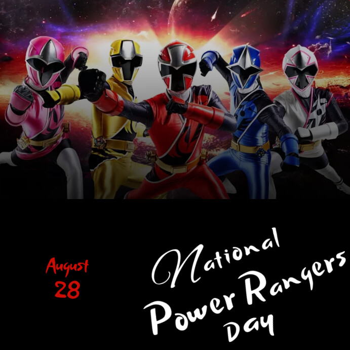 Power Rangers Messorg Modèle Journée Des Power Rangers | PosterMyWall
