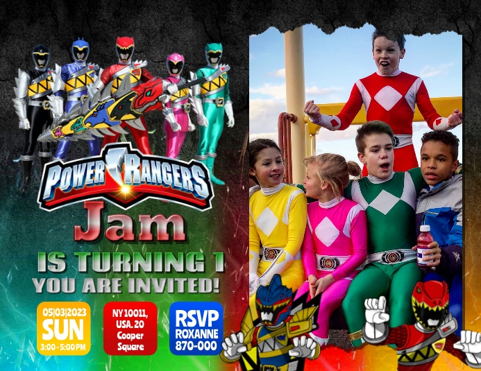 Power Rangers Template PosterMyWall