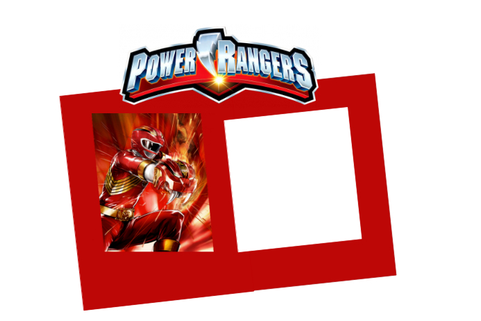 Power Rangers Party Prop Frame Template | PosterMyWall