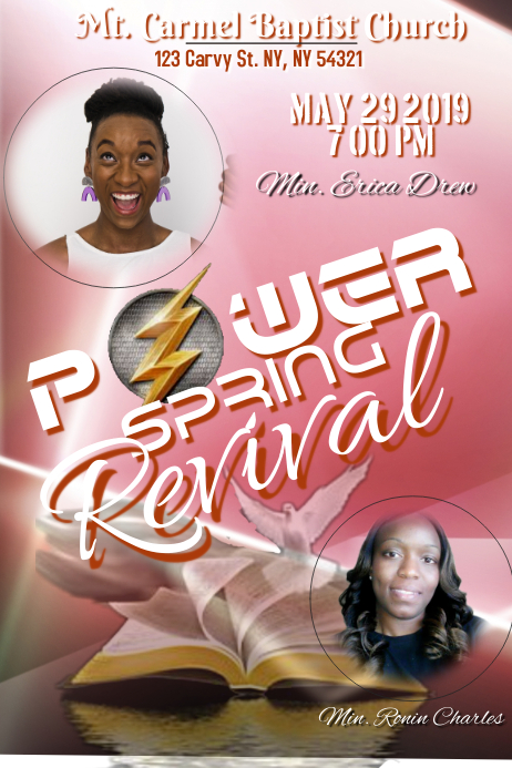 POWER SPRING REVIVAL Template | PosterMyWall