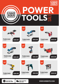 Power Tools Rent Poster 6,340+ power Customizable Design Templates | PosterMyWall