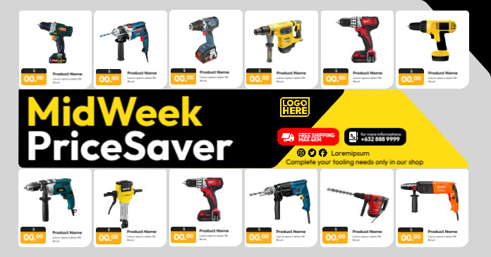 Power Tools Catalog Template | PosterMyWall